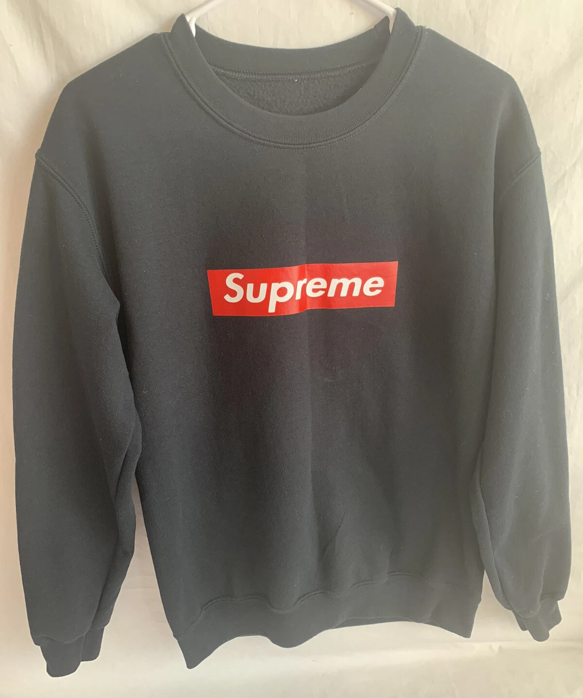 Pull sweat pull femme Supreme Box logo taille M noir