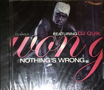 Won G ''Nothing's Wrong'' Feat & Produced By DJ QUIK G-FUNK SEALED RAP Single