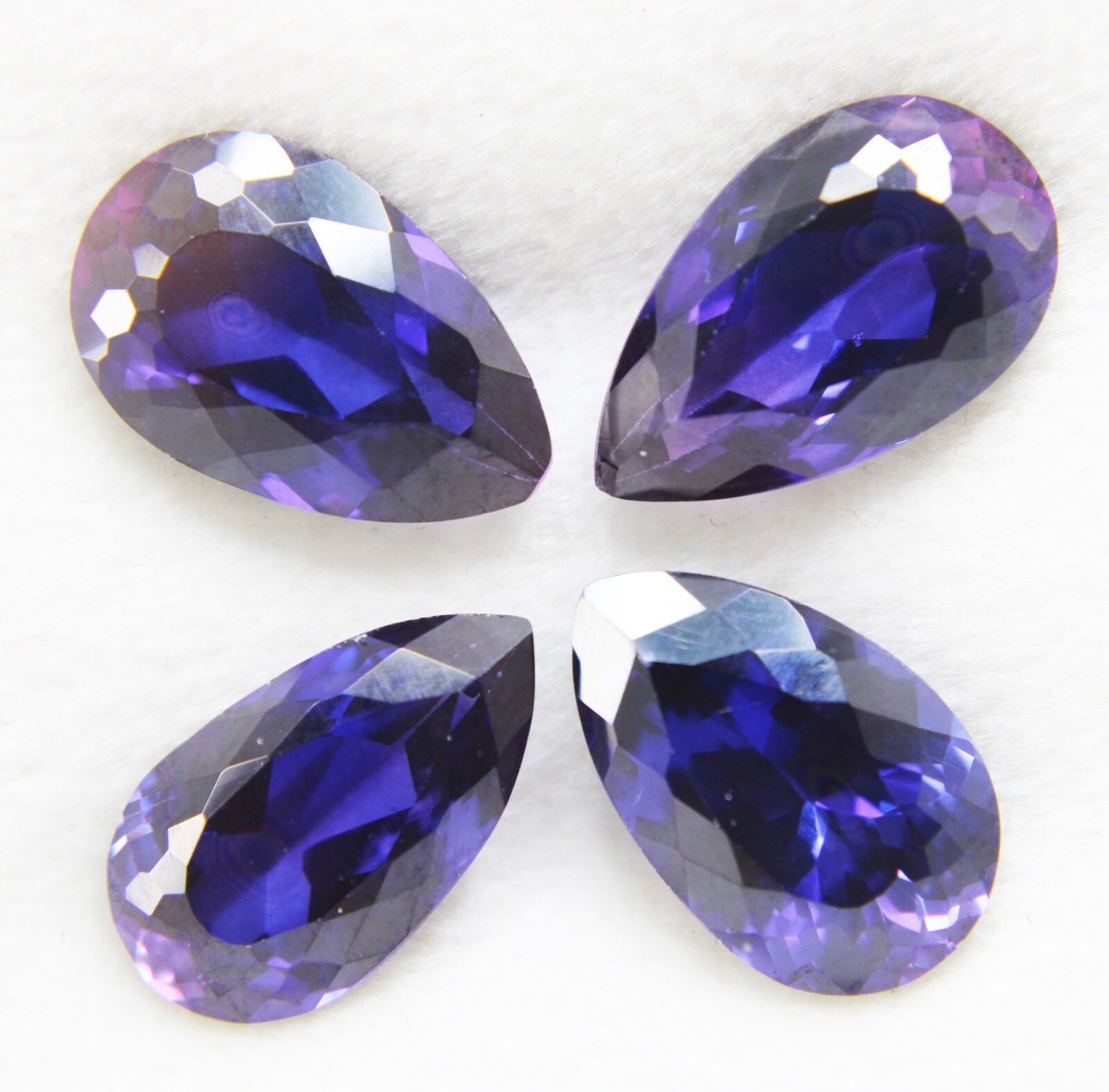 32 Cts Pear Cut Loose Gemstones Lot Natural Sapphire Montana Purple Blue
