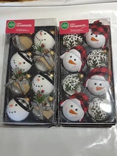 Winter Wonder Lane Holiday Christmas Ornaments, Snowman  (16) All NEW