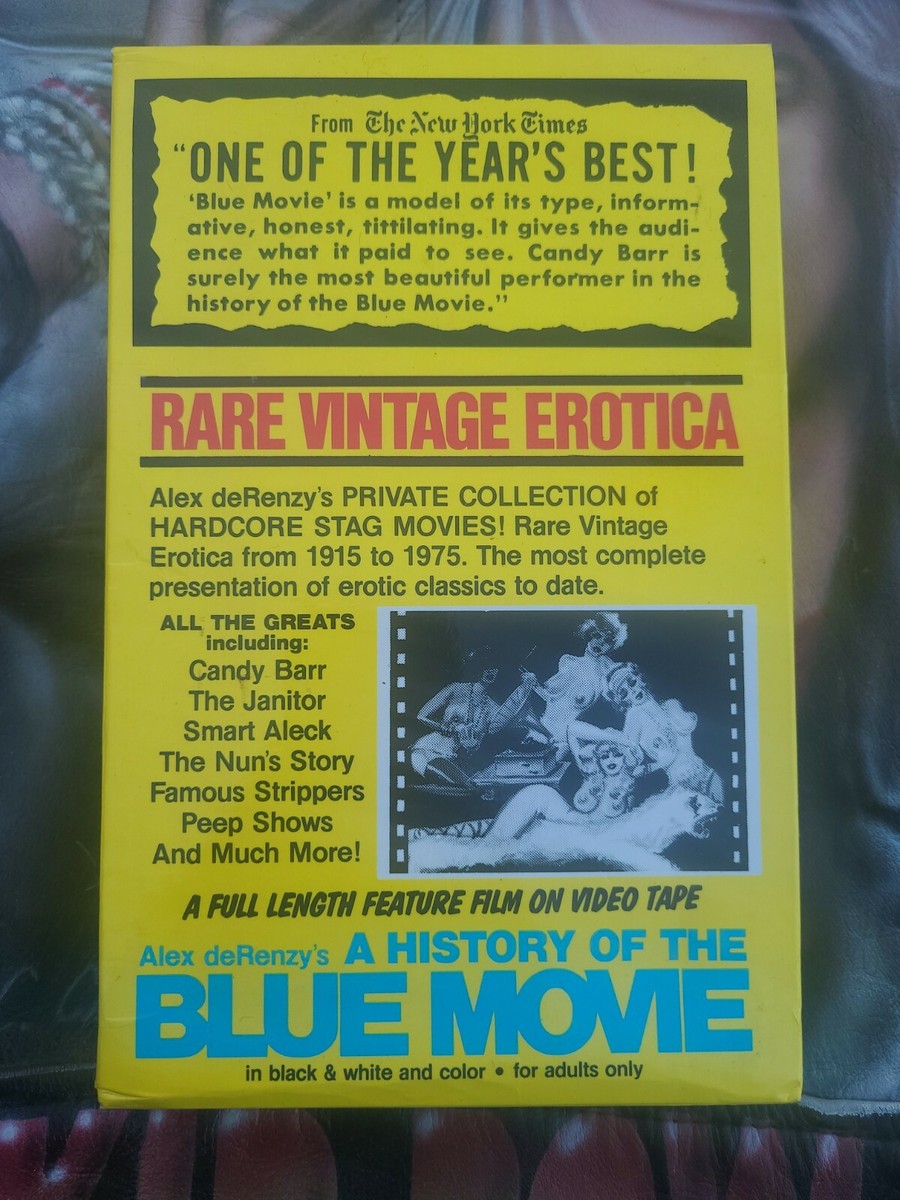 A HISTORY OF THE BLUE MOVIE - VHS RARE - 1970 Alex de Renzy - SEX