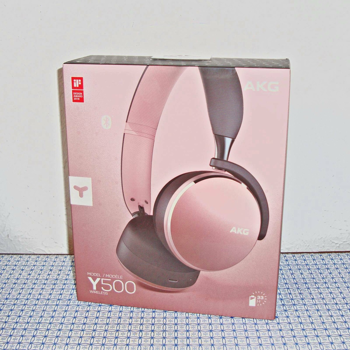 AKG Y500 WIRELESS Bluetoothヘッドホン マルチポイント/AAC対応 ピンク