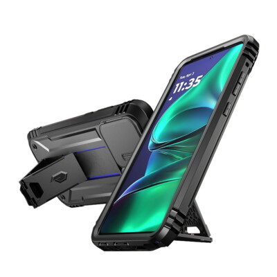 Case For Moto G Stylus 5G 2025 Built-in screen Slide Camera Cover Poetic Black