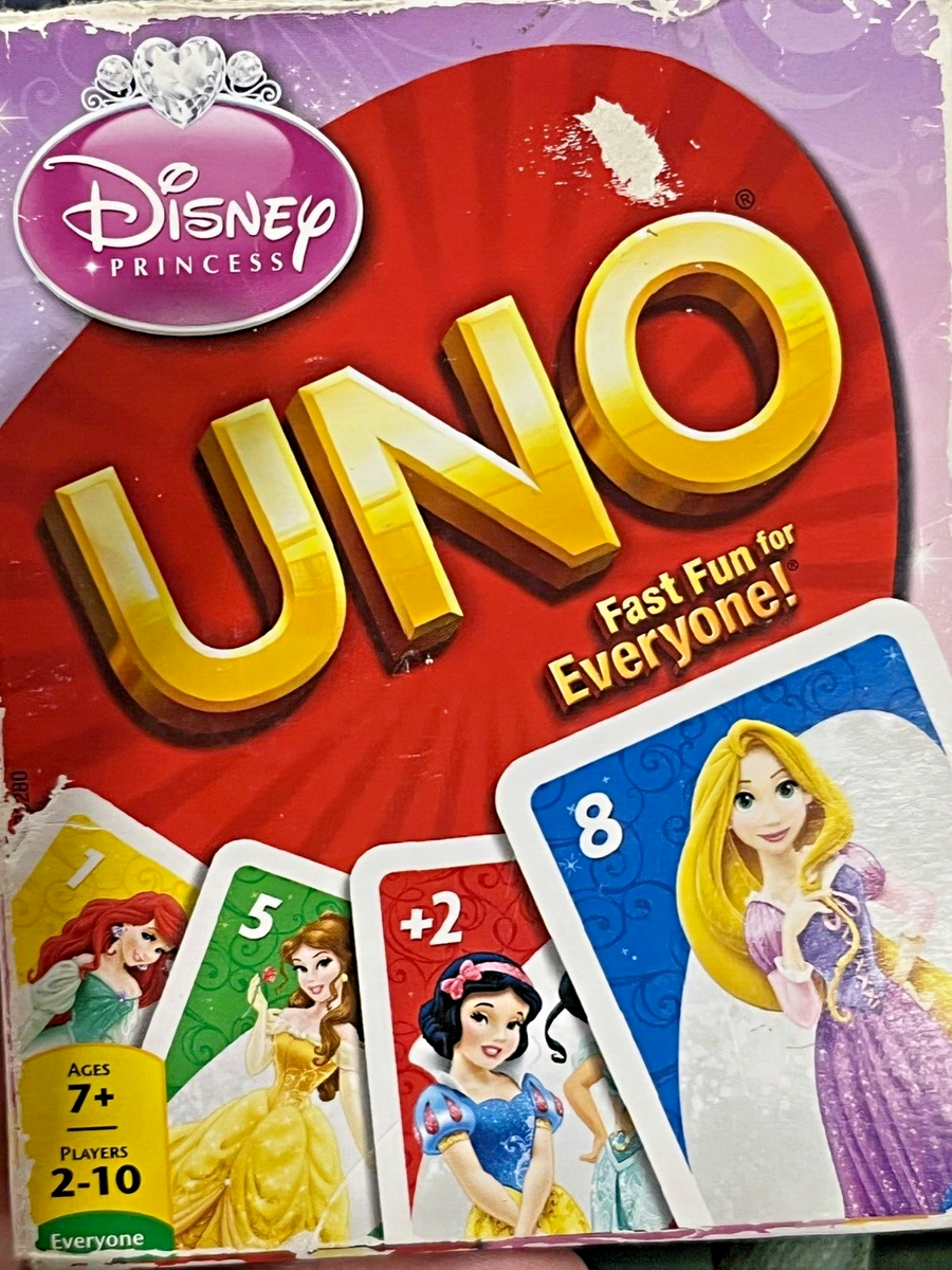 Rare 2012 Disney Princess UNO Card Game Special Curse Card Mattel