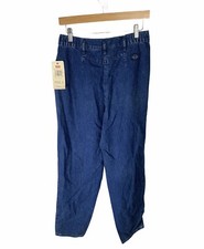 New Levi's Dockers Vintage Denim Docker Trouser Jeans Womens 8 Pleated