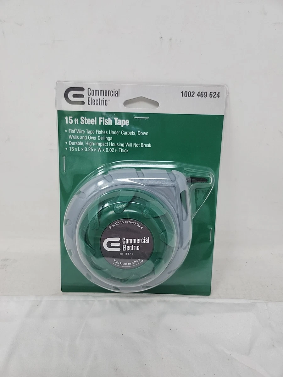 Commercial Electric CE-EFT-15 15' Mini Cable Snake Fish Tape 1002469624