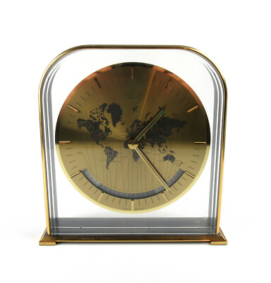Kienzle Tischuhr Uhr Weltzeituhr Worldtimer Mid-Century Vintage Modern 60s 70s