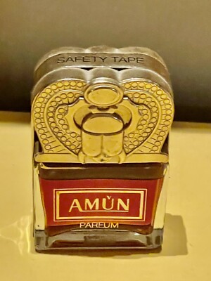 Amun Parfum Mulhens Gold Egyptian Collection Scarab Bottle Perfume VTG Full 1981