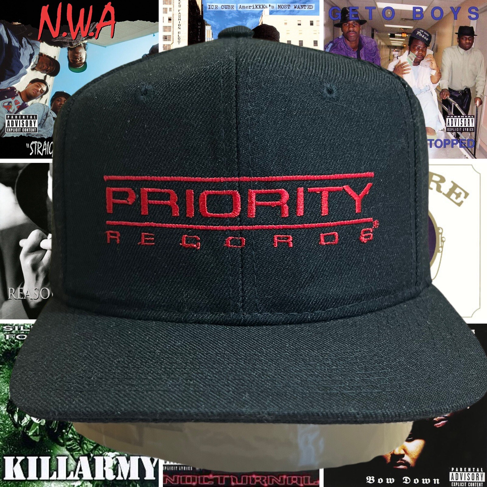 Priority Records Promo Youngan Snapback Hat Vinta… - image 1