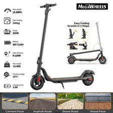 FOLDING ADULT ELECTRIC SCOOTER 25KM/H HIGH SPEED 187WH LONG RANGE SAFE COMMUTING