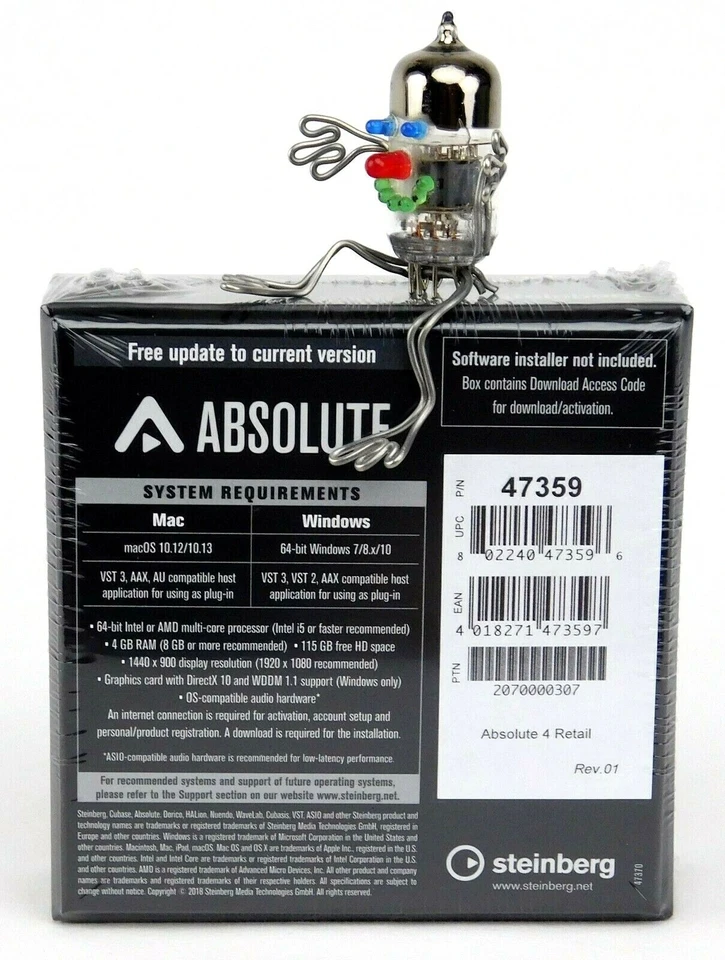 Steinberg Absolute 6 Voll Full Boxed VST Instrumente Software +NEU OVP+ Garantie - Bild 4 von 4