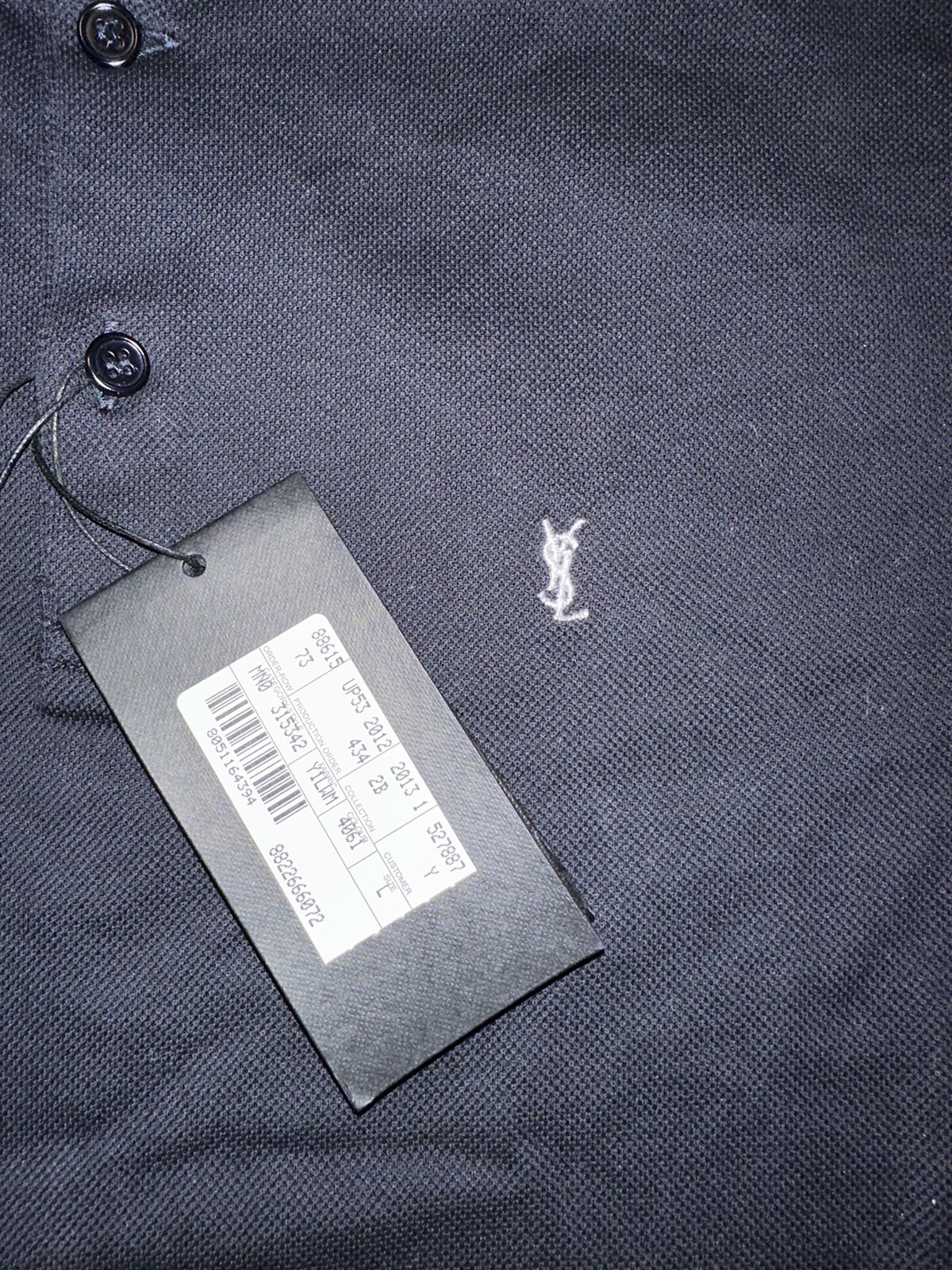 YSL Saint Laurent polo da uomo taglia large