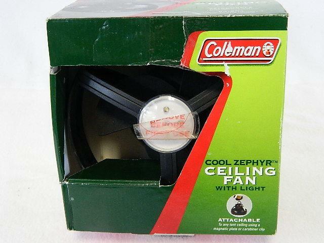 Coleman Cool Zephyr Camping Tent Ceiling Fan With LED Light | eBay
