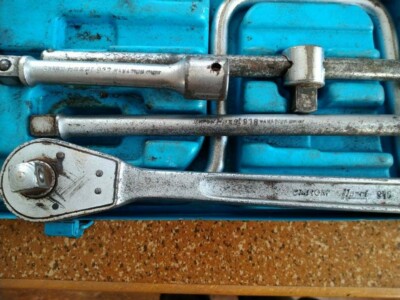 Vintage Hazet 1/2 ratchet socket set Volkswagen Porsche workshop