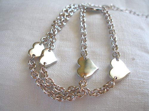 Krementz- Sterling Silver "Heart" Rolo Link Necklace - Picture 4 of 6