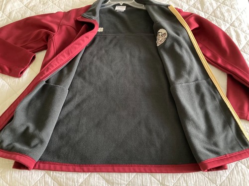 Florida State Seminoles Champion Mens Jacket Red with Yellow Zippers 2 Pocket- L - Picture 9 of 11