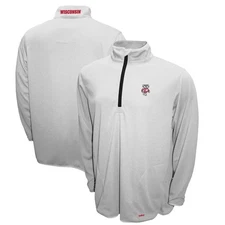 Wisconsin Badgers Franchise Club Breeze Quarter-Zip Pullover - White MSRP $75