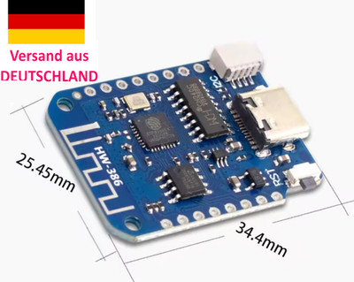 WEMOS D1 Mini V4.0.0   ESP8266 Type-C WLAN Entwicklungsboard Arduino MicroPython