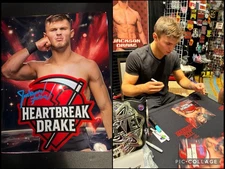 Jackson Drake Signed Metallic 8x10 Proof WWE ID Promo NXT EVOLVE AEW