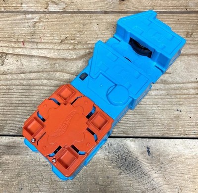 Hot Wheels Track Builder Power Booster Launcher FLK92 Orange Blue 2017 WORKS