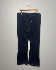 Vintage Levi's USA Made Navy Corduroy Pants Men's 36x32 Talon Zip Boot Cut 552