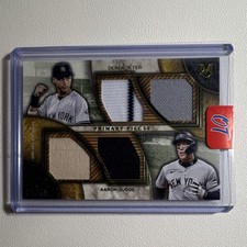 Topps Museum Collection 2025 Jeter Judge Dual-Player Quad Relic #DPQR-JJ Yankee…
