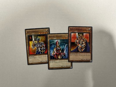 Queen's Knight Set: King's Knight + jack's Knight  YGLD-B NM YUGIOH