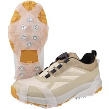 10-Spike Ice Cleats for Shoes and Boots   Stainless Steel Crampons with S: 5  7