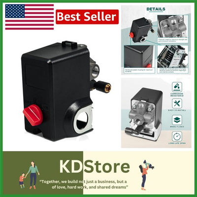#ad Automatic Pressure Switch with Quick Disconnect 26 Amps for Air Compressors $49.99