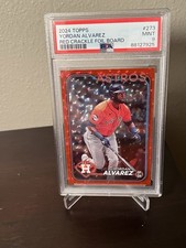 Yordan Alvarez 2024 Topps Red Cracker Foil /199#273 PSA9