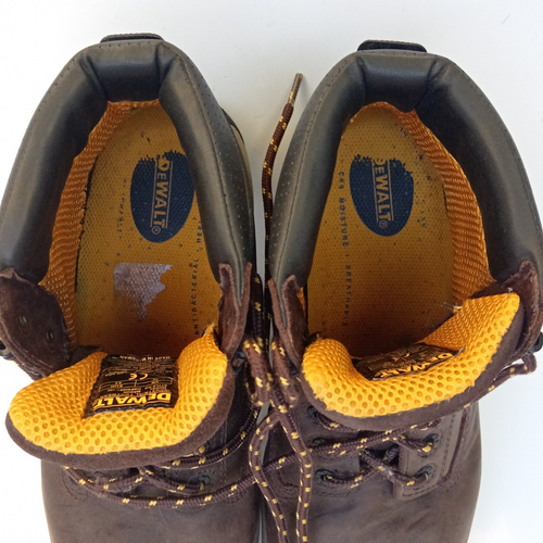 π₯ DeWALT Mason DWF60061 Brown Hide Leather Safety Boots Toe Caps - 10 UK 44 UK - Picture 15 of 20