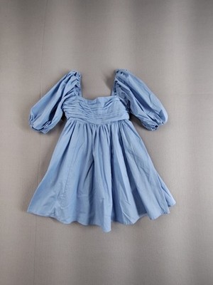 Abercrombie & Fitch Women Mini Dress M Blue Puff Sleeve Fit & Flare Smocked Chic | eBay Abercrombie & Fitch Women Mini Dress M Blue Puff Sleeve Fit & Flare Smocked Chic | eBay