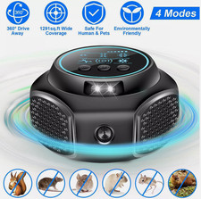 360° Ultrasonic Repellent Pest Rat Mice Rodent Repeller Electronic Control Home