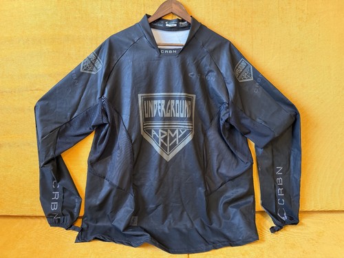 Black CRBN Paintball TRNG Custom Jersey - Underground Army - SIZE XL