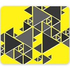 Rubber Mouse Pad With Anti-Slip For Gaming & Laptop Yellow & Black Color