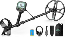 TX-850 PRO Metal Detector - 19.23kHz Gold Finder with Waterproof Coil LCD Disp