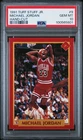 1991 TUFF STUFF JR. HAND-CUT #9 MICHAEL JORDAN PSA 10