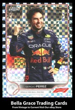2022 Topps Chrome Formula 1 Sergio Perez #22 Oracle Red Bull Racing Checker Flag
