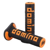GriffüBerzug Domino Offroad A360 Schwarz-Orange Geschlossenes Ende 120-123Mm (P