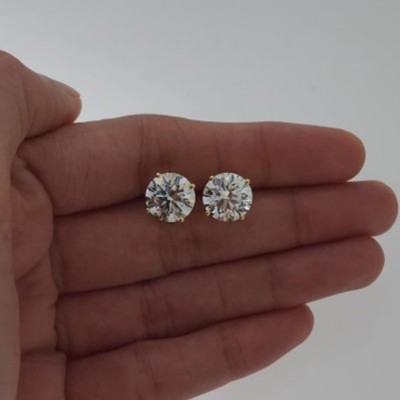 Ohrstecker 18 Kt Gold 7 IGI zertifiziert im Labor gezüchtete Diamanten