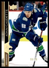 2020-21 Upper Deck high glossi 06/10 Adam Gaudette Vancouver Canucks #425