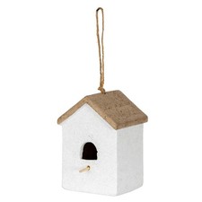 Hill Interiors Hanging Wild Bird HouseOne Size Brown/White  HI5534