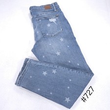 Judy Blue Boyfriend Fit Button Zip Medium Wash Denim Jeans Women Size 13/31 Blue