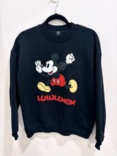 Disney Lululemon Mickey Mouse Sweatshirt - Black / Size XS