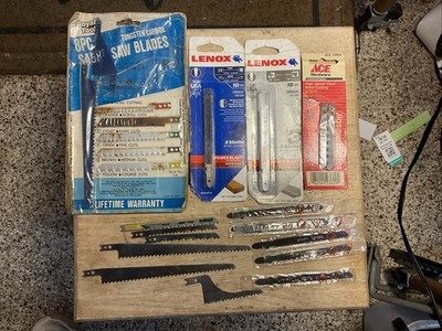30 PCS JIGSAW - SABRE SAW BLADES METAL WOOD LENOX, ACE, DEWALT, ROYAL TOOLS