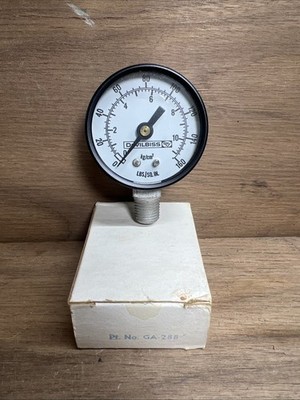 NEW DEVILBISS AIR PRESSURE REGULATOR GAUGE 0-160 Psi  GA-288 Old Stock