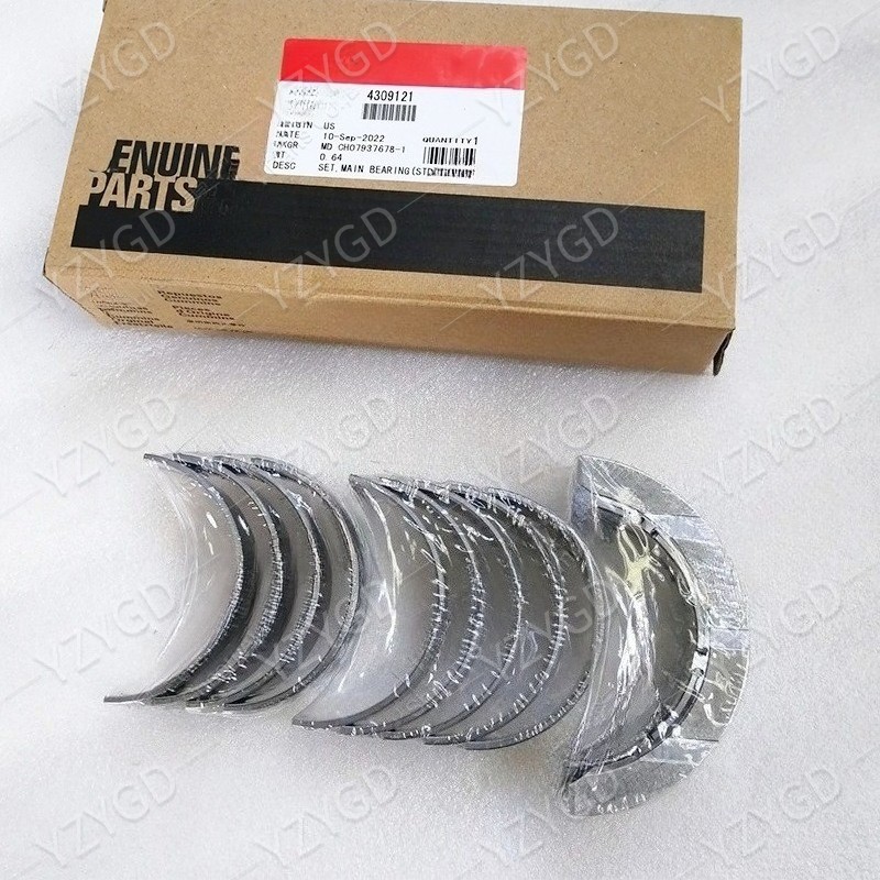 4946030 4946031 Juego de zapatas de eje principal para piezas de motor Cummins 4309121 4996250