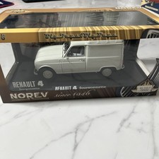 [With box] 1/18 scale Renault 4 fourgonnette Norev die-cast metal model car,