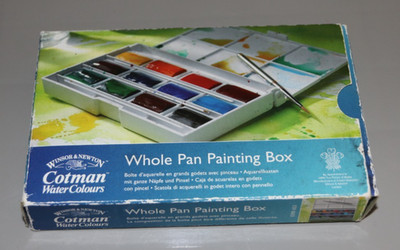 Winsor & Newton ganze Pfanne Malkasten - unbenutzt