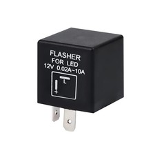 LED Flasher Relay, Turn Signal Relay for LED Lights, 2 Pin Motorcycle or Scoo...